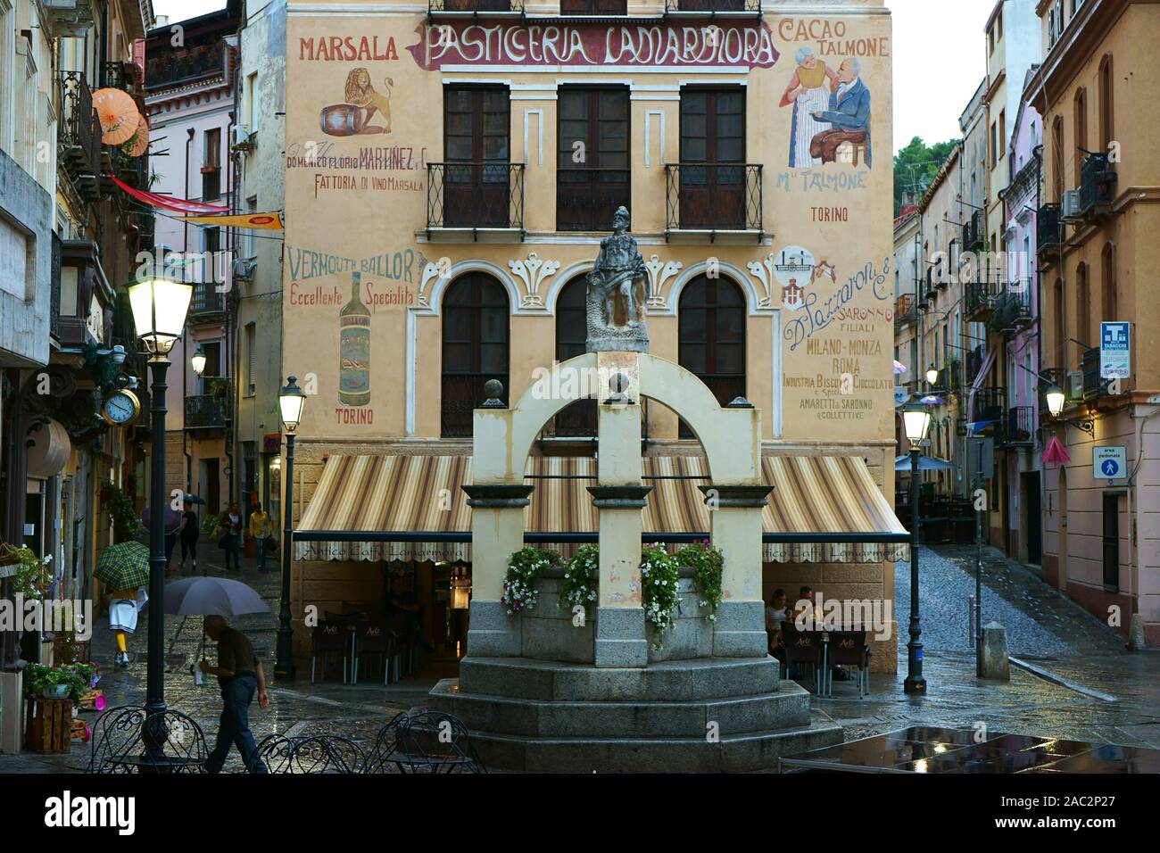 Pasticceria Lamarmora Città di Iglesias, Sardegna, Italia Foto Stock