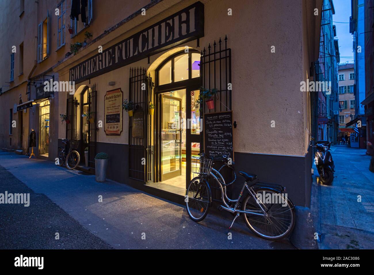 Boucherie Fulcheri a Nizza Foto Stock