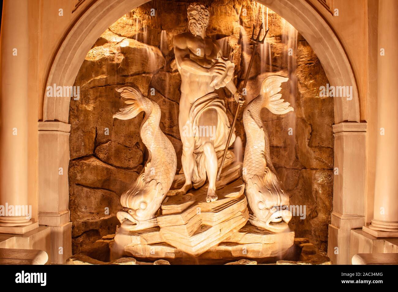 Orlando, Florida . Novembre 18, 2019. Bella Fontana in Italia Pavillion a Epcot Foto Stock