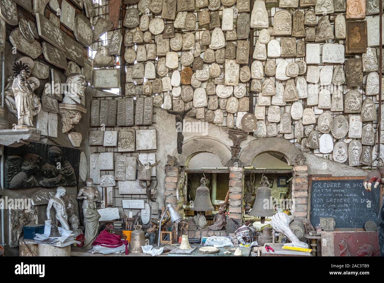 Antica fonderia Marinelli, la più antica fabbrica di campane nel mondo Foto Stock