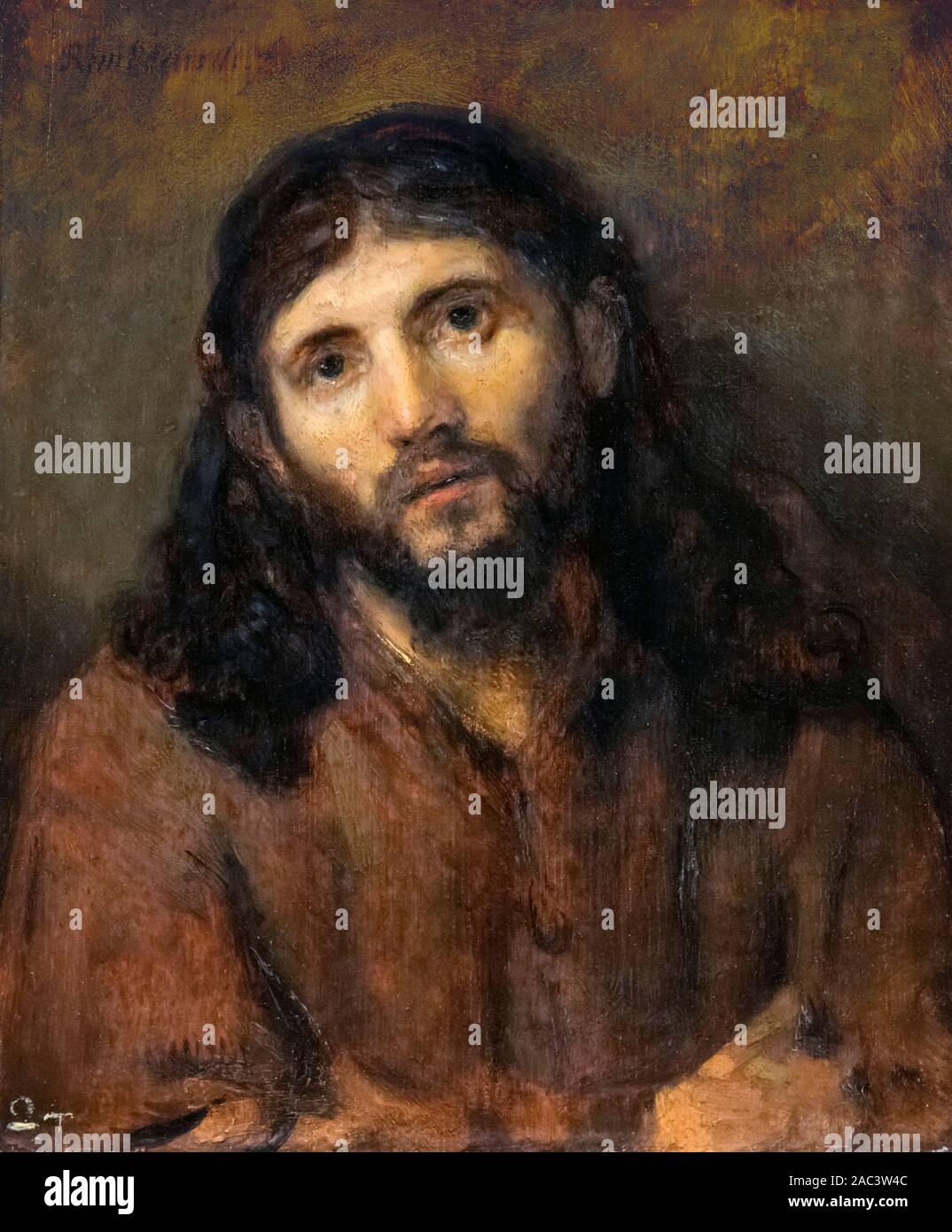 Cristo attribuita a Rembrandt van Rijn (1606-1669), c.1648-50 Foto Stock
