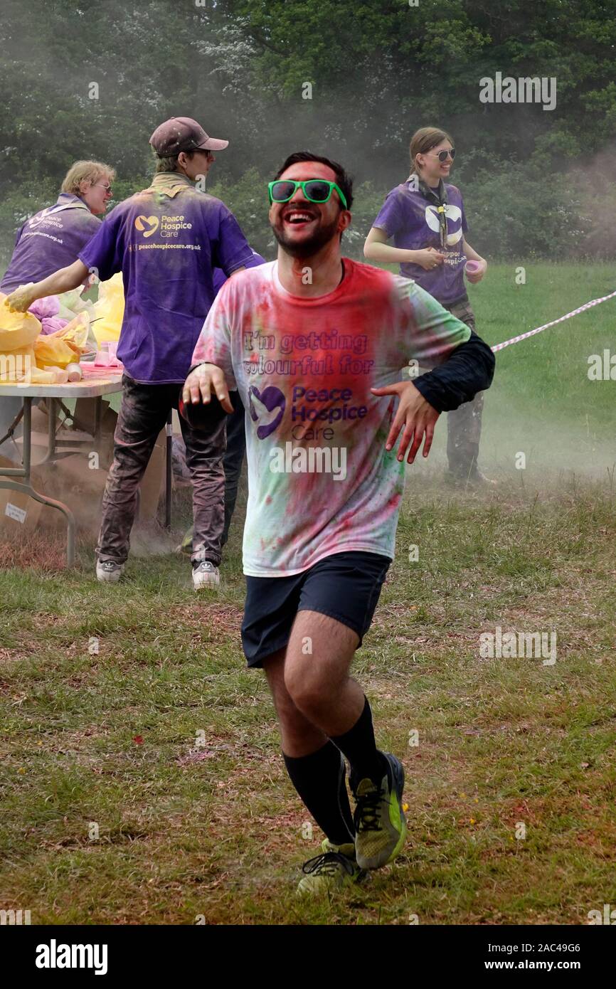 Colour Run Fun Foto Stock