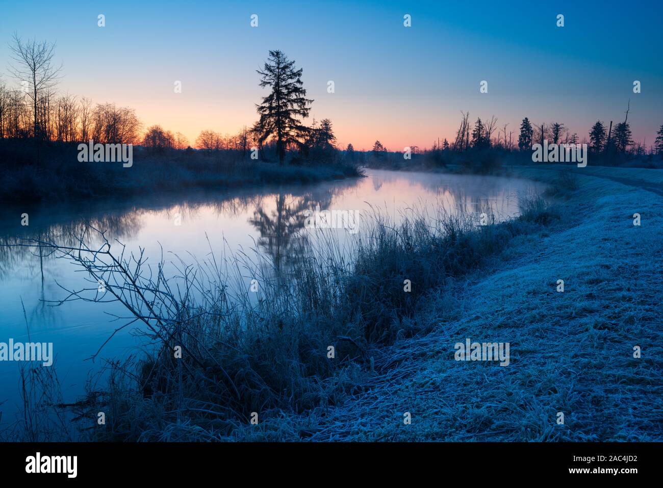 Sole sorge Unione uccisero e Spencer isola, Isola di Spencer, Snohomish Paese Parchi e Ricreazione, Everett, Washington Foto Stock