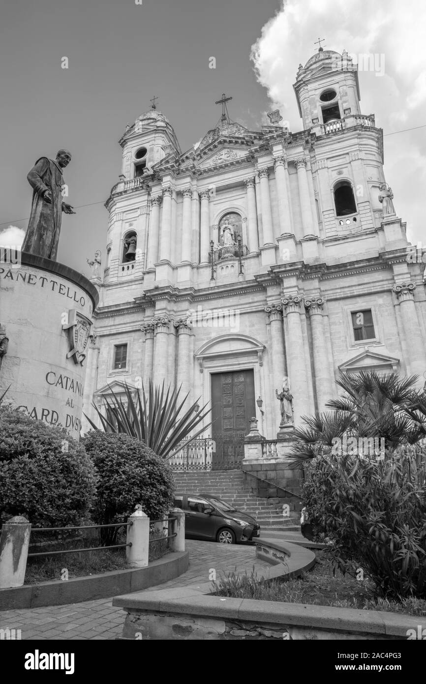 Catania - Il San Francesco di Assisi (Chiesa di San Francesco d'Assisi all'Immacolata) chiesa. Foto Stock