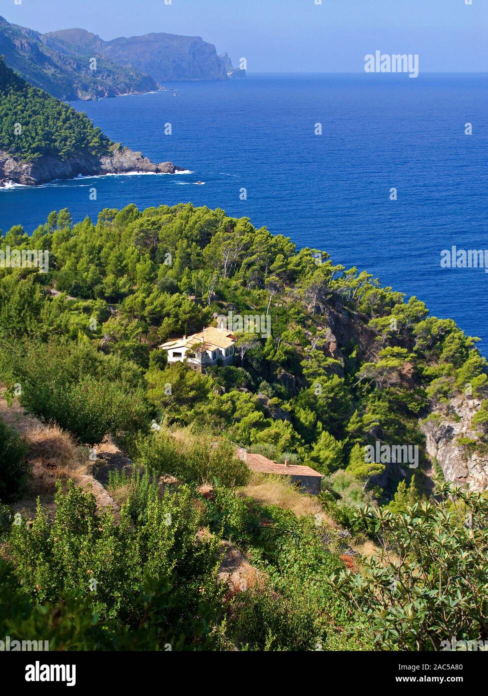 Piccola Finca presso la costa, Estellences, Maiorca, isole Baleari, Spagna Foto Stock