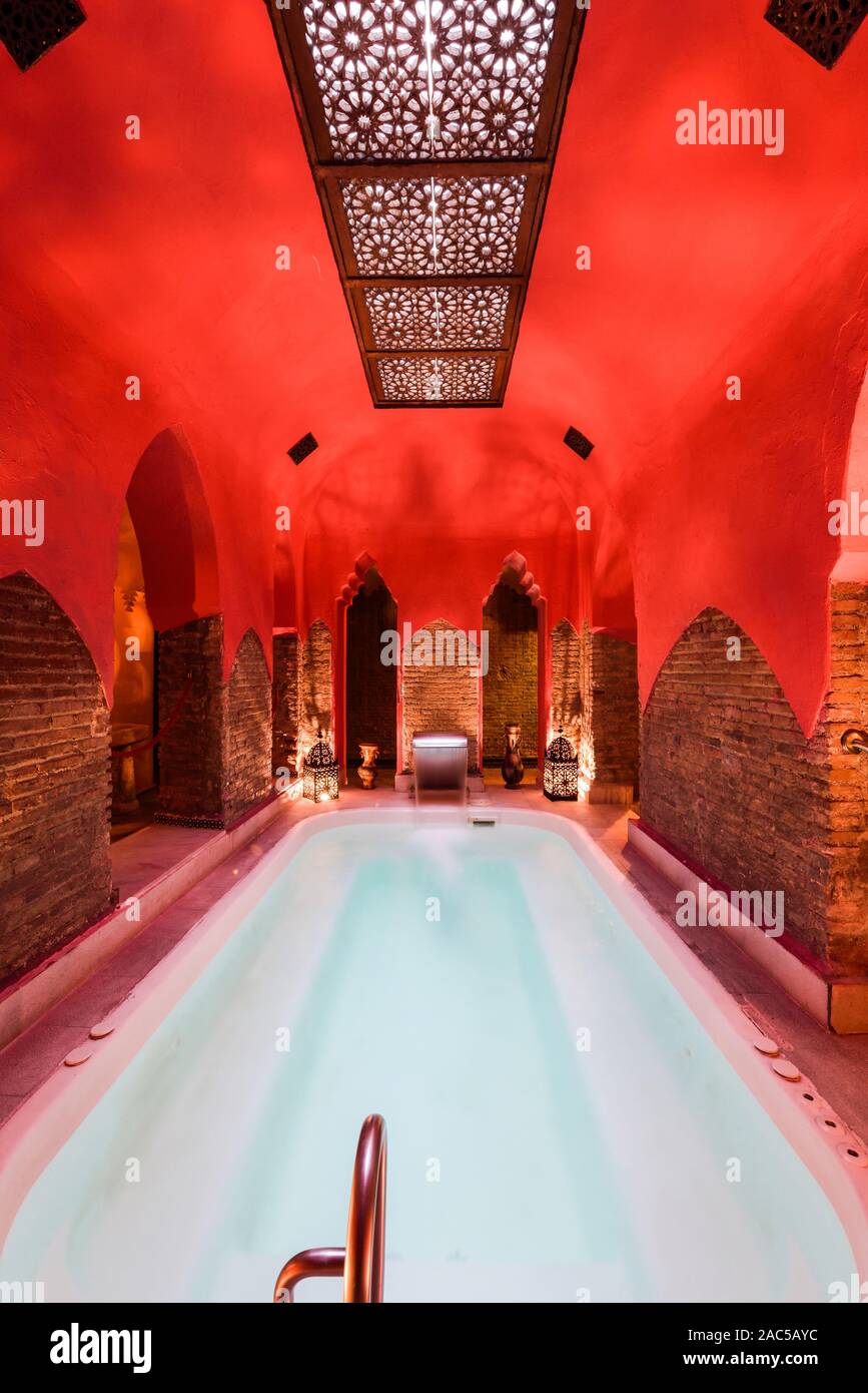 Bagni Arabi Hammam a Granada, Andalusia, Spagna Foto stock - Alamy