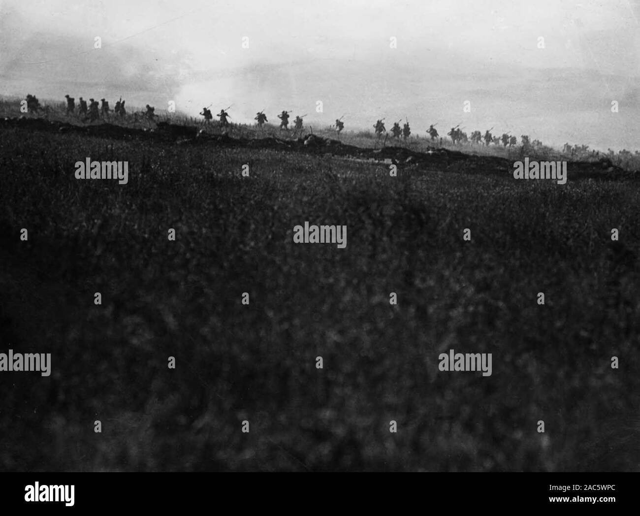 La battaglia della Somme, 1916 Foto Stock