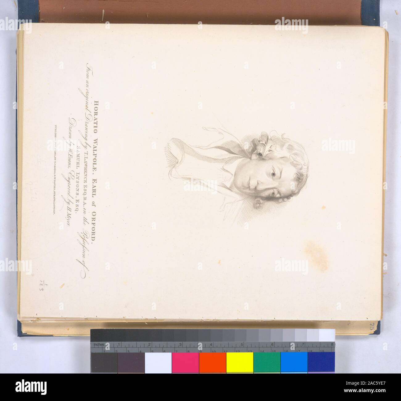 Orazio Walpole, Earl of Orford ciascuno dei cinque volumi del 1857 di quarto, editon della vita di George Washington Washington Irving è estesa a due parti, per un massimo di dieci volumi. Una volta inserita la questione consisteva di 1069 pezzi. Ciascuno dei cinque volumi del 1857 di quarto, editon della vita di George Washington da Washin Citazione/Riferimento: EM13427 [da un disegno originale di T. Lawrencce Esq. R.A. in possesso di Samuel Lysons, Esq.]; Horatio Walpole, Earl of Orford. Foto Stock