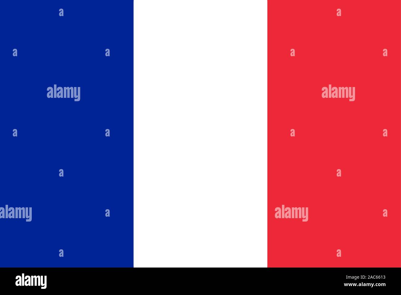 Bandiera della Francia. Bandiera Ufficiale della Francia. Illustrazione Vettoriale. Illustrazione Vettoriale