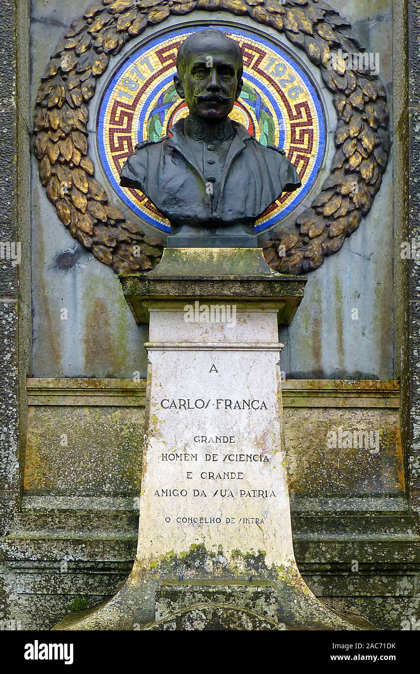Carlos Franca - Denkmal in Lisbona Foto Stock