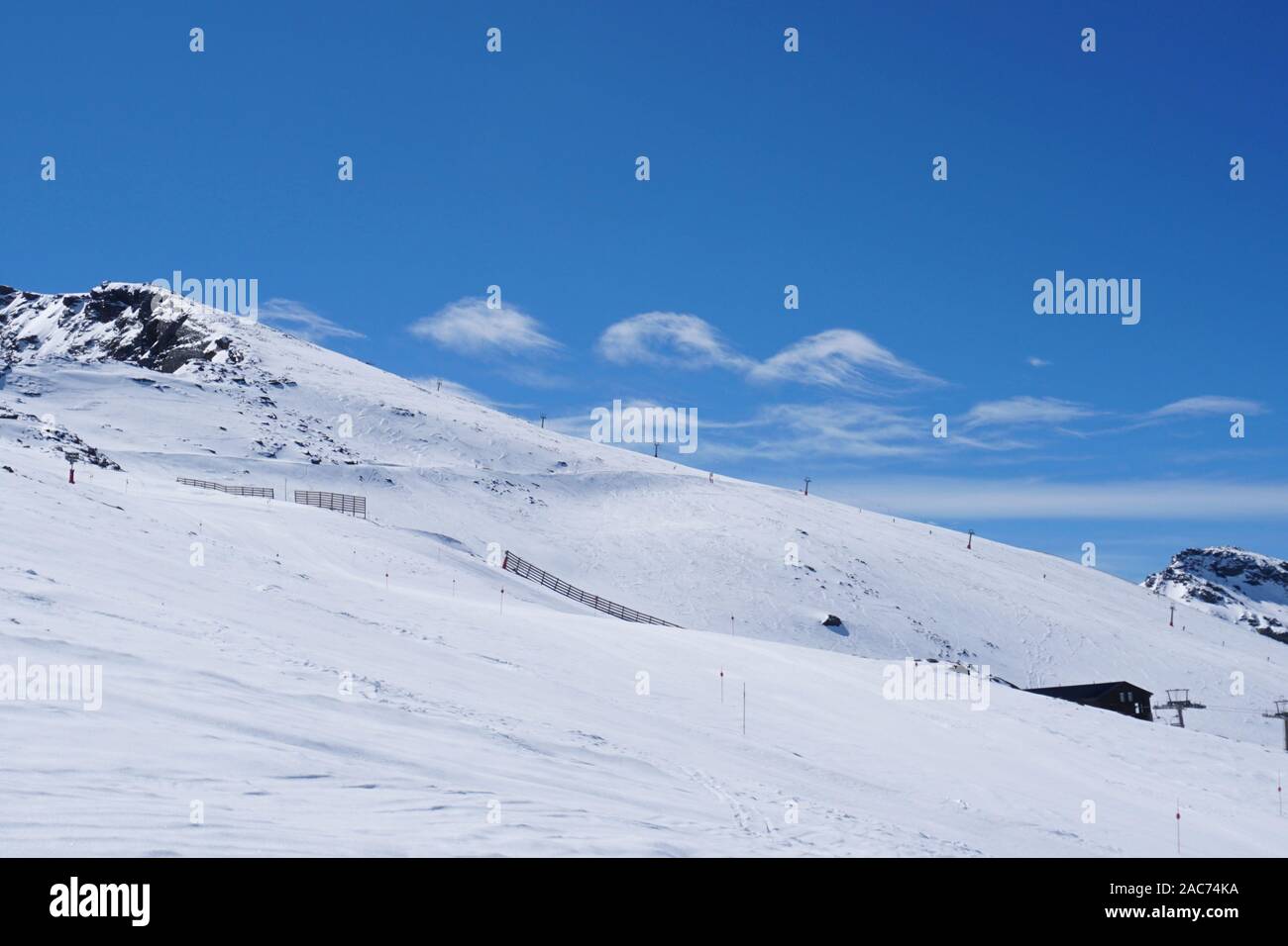 Kelvin-Helmholtz nuvole sopra la Sierra Nevada, Granada, Spagna Foto Stock