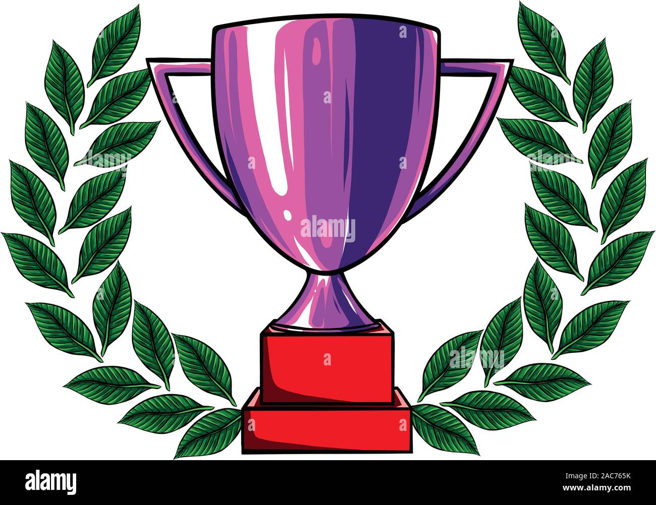 Illustrazione vettoriale di Trofeo coppe e medaglie Illustrazione Vettoriale