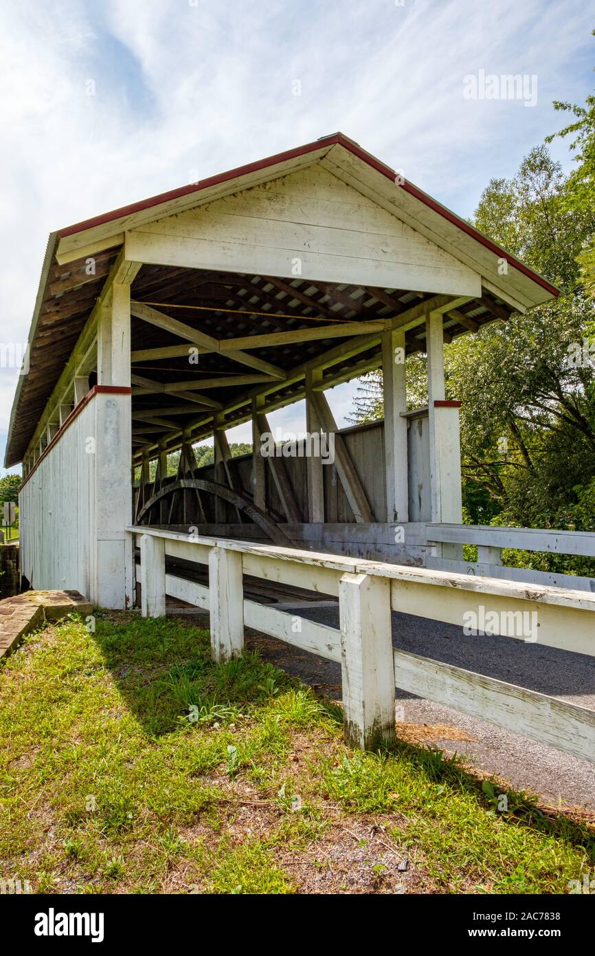 Snooks ponte coperto, Fish Hatchery Road, East St Clair Township, PA Foto Stock