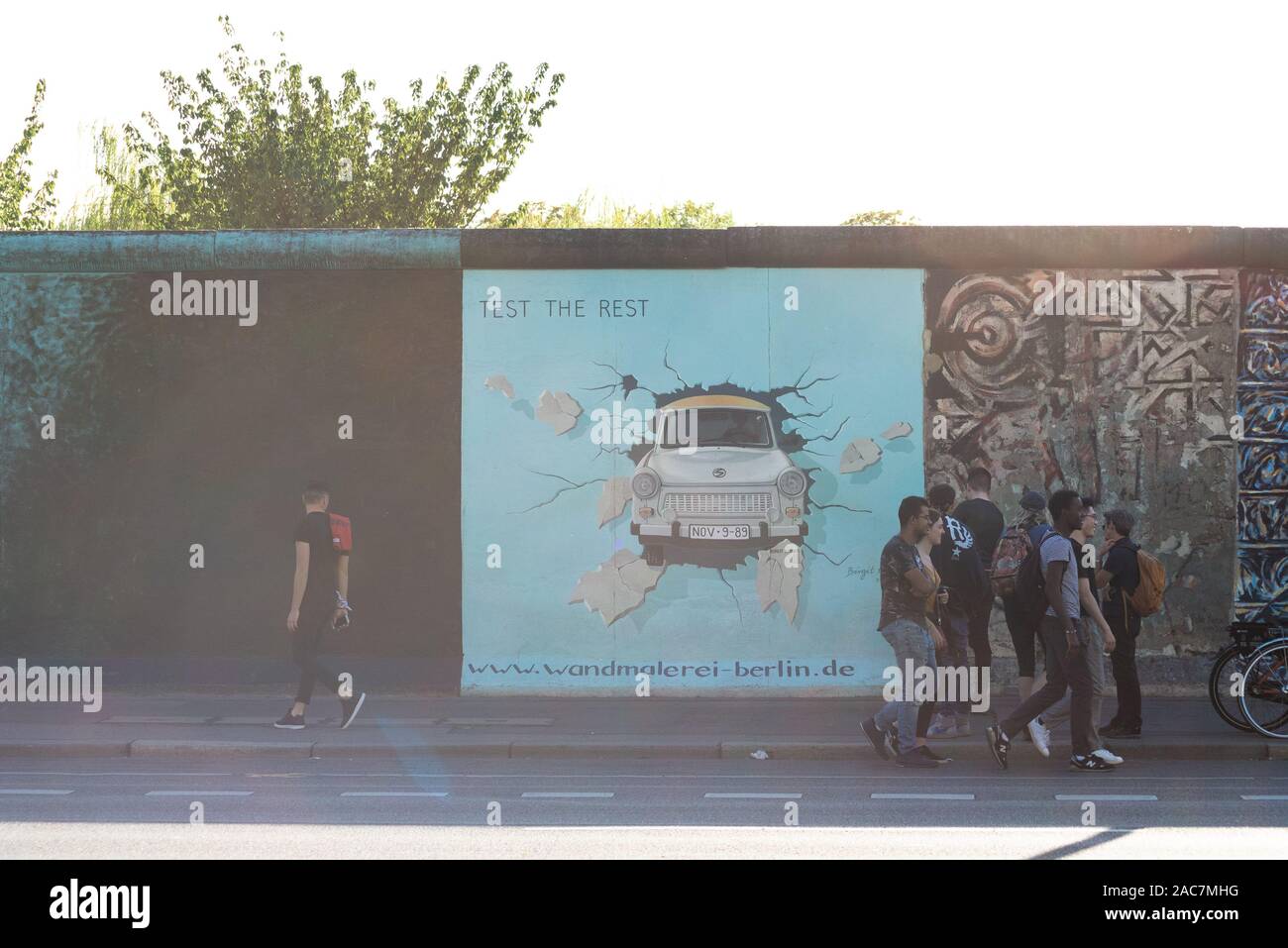 Muro di Berlino Foto Stock