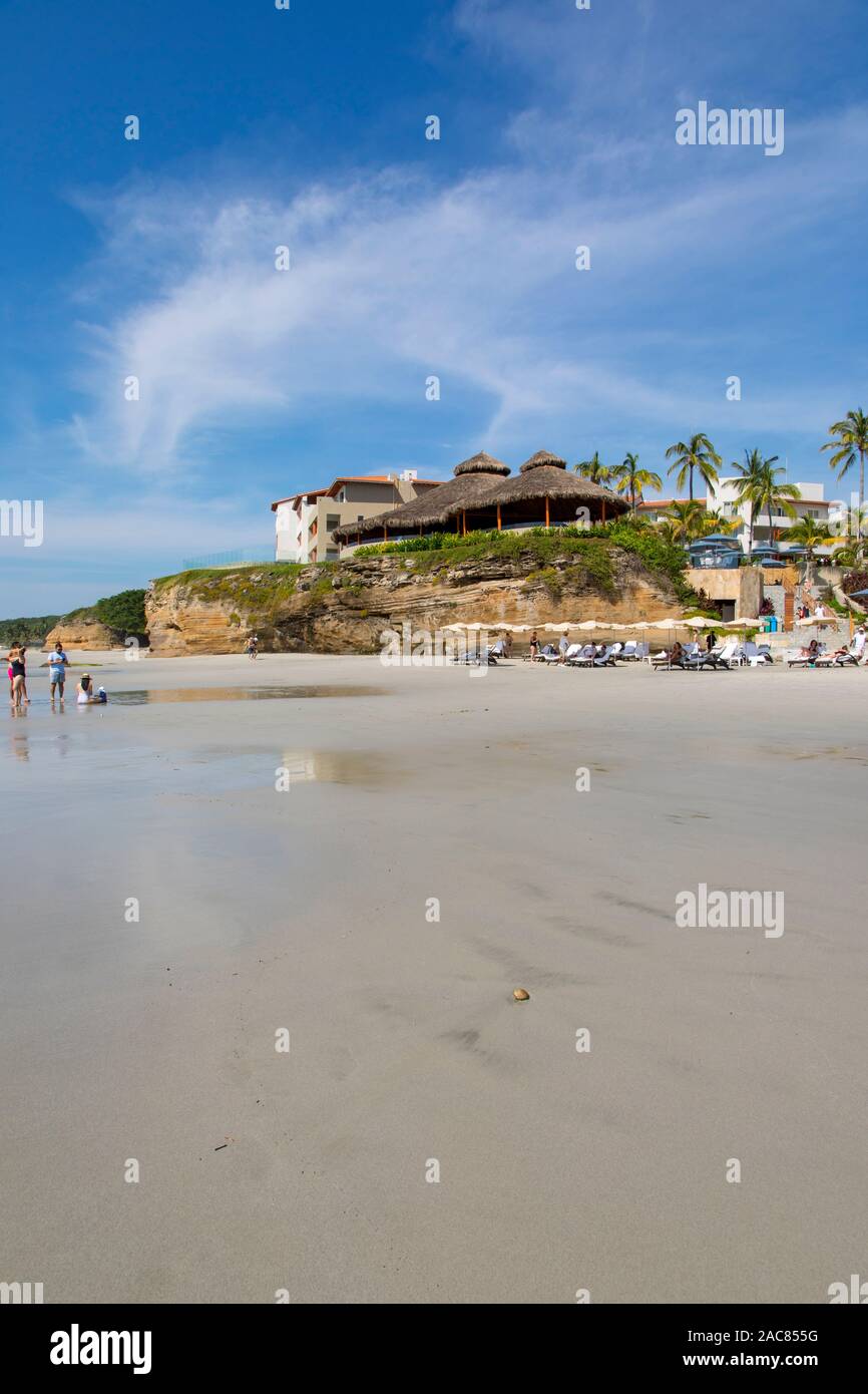 Spiaggia di Destiladeras, Punta Mita, Riviera Nayarit, Nayarit, Messico Foto Stock