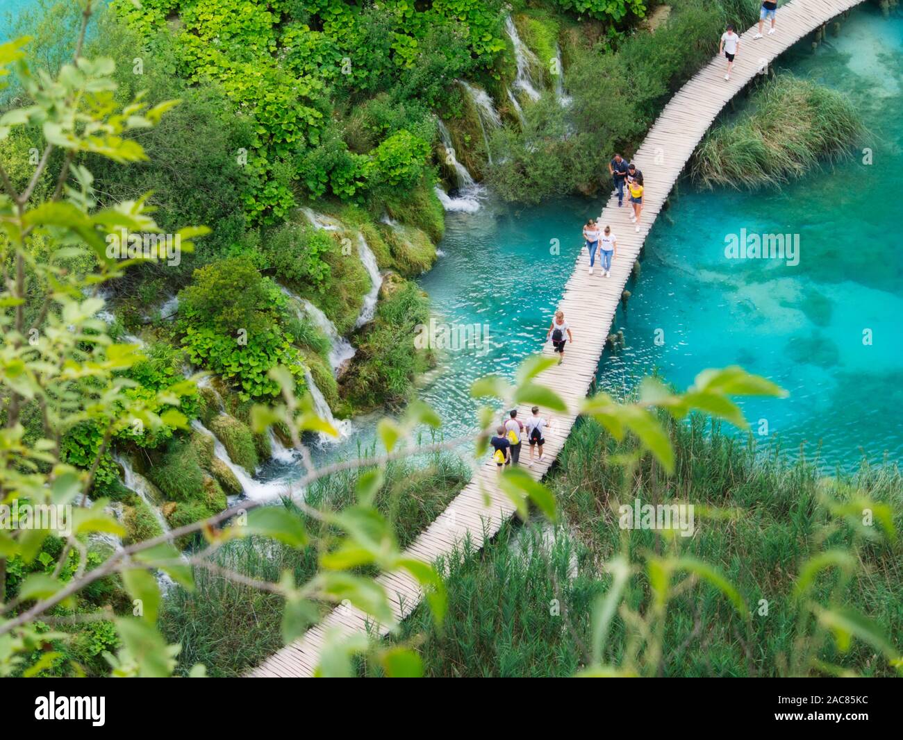 Passeggiate in paradiso in Croazia Foto Stock