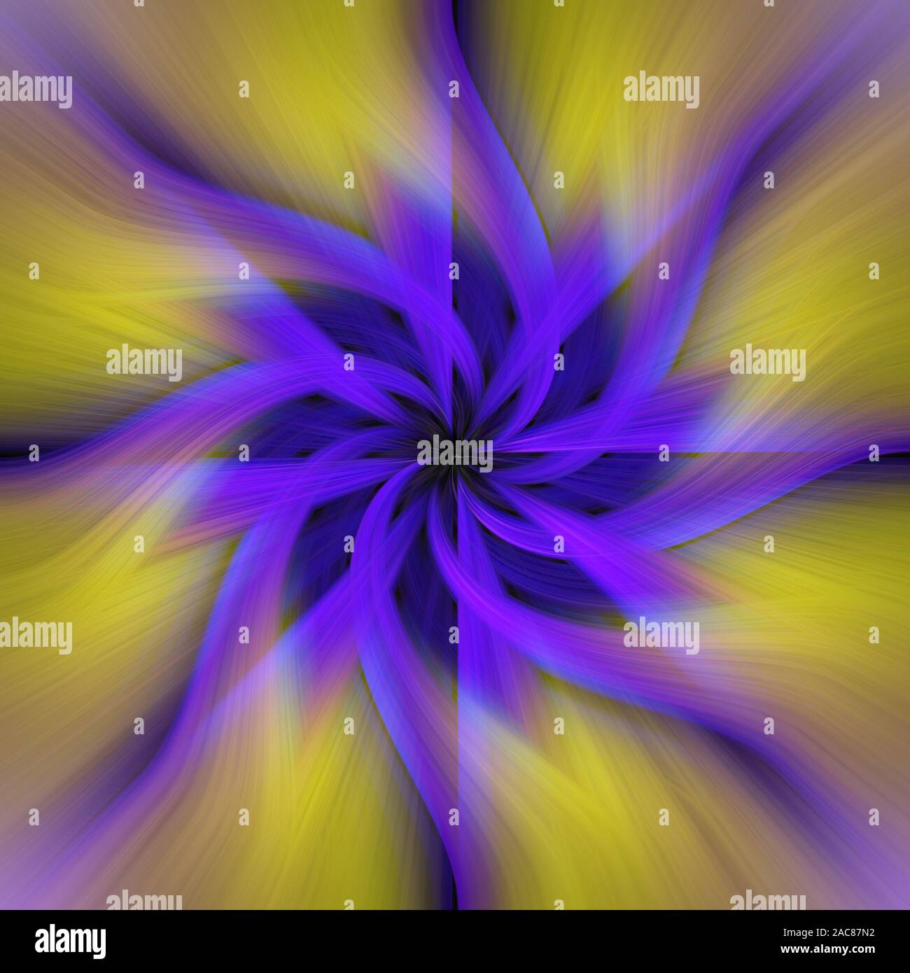 Luminoso multicolore di curva e imperniate le linee con effetto di fibre, sfondo fantasy Foto Stock