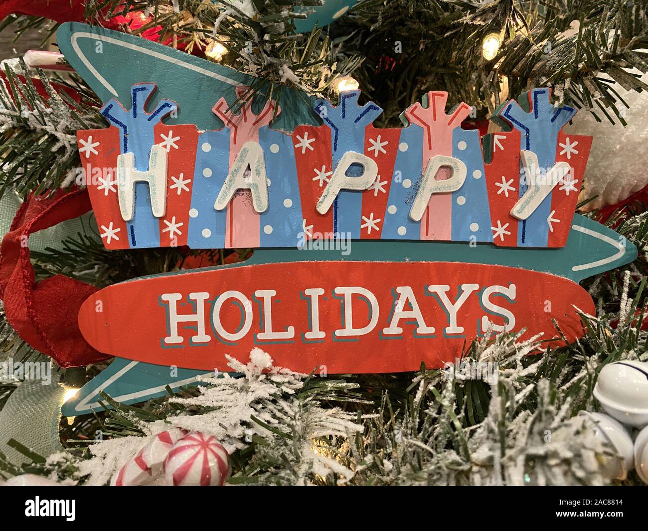 Vacanze felici decorazione di Natale per il vostro design. Foto Stock