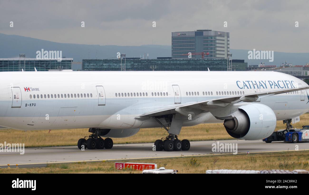 Cathay Pacific Boeing 777 Foto Stock