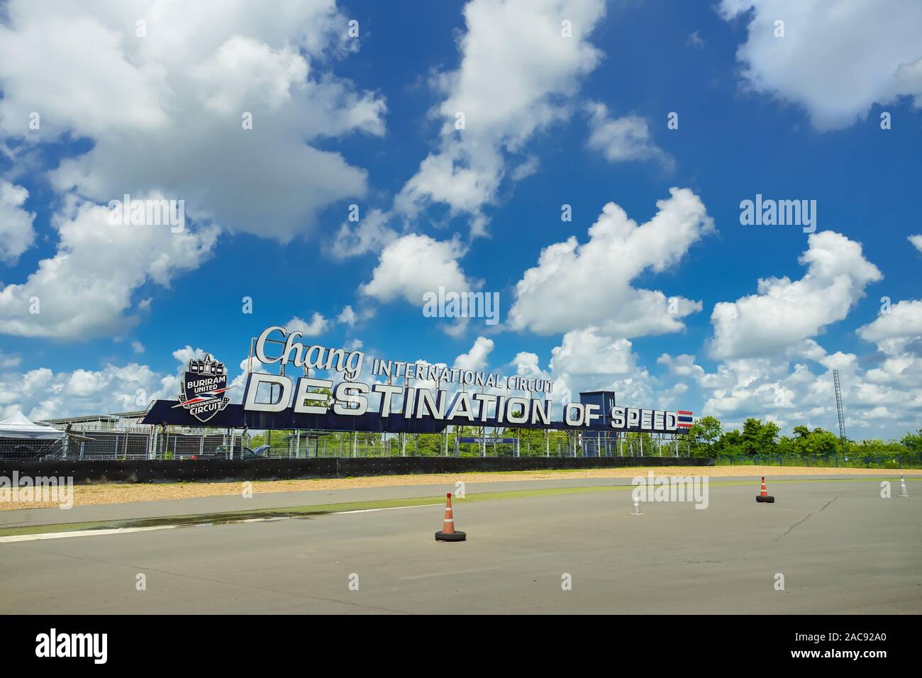 Buriram, Tailandia - 11 Ottobre 2019: Chang nel Circuito Internazionale Buriram provincia, Thailandia. Foto Stock