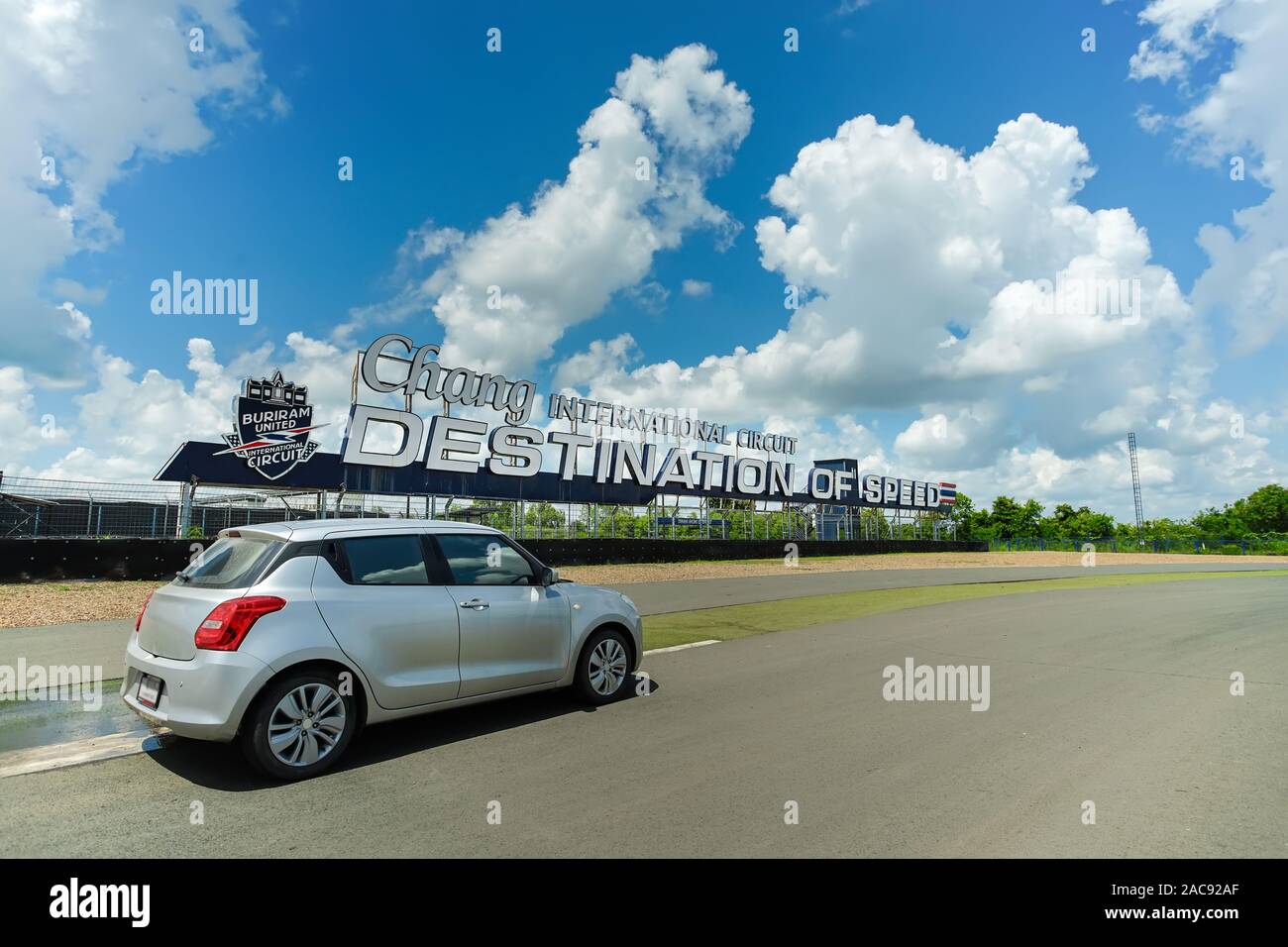 Buriram, Tailandia - 11 Ottobre 2019: Chang nel Circuito Internazionale Buriram provincia, Thailandia. Foto Stock