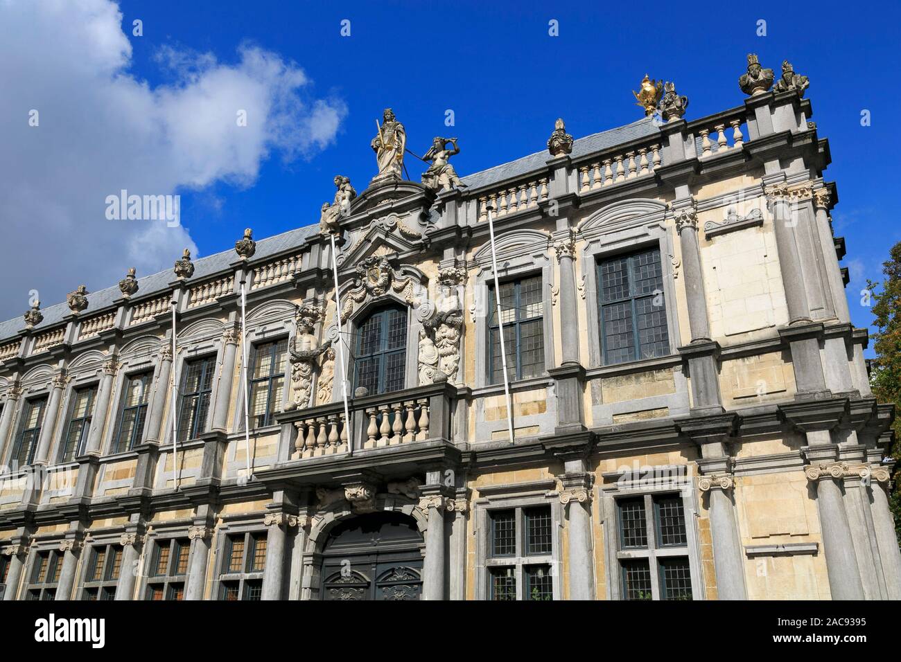 Ufficio del Governatore Piazza Burg, Brugge City, West Flanders, Belgio Foto Stock