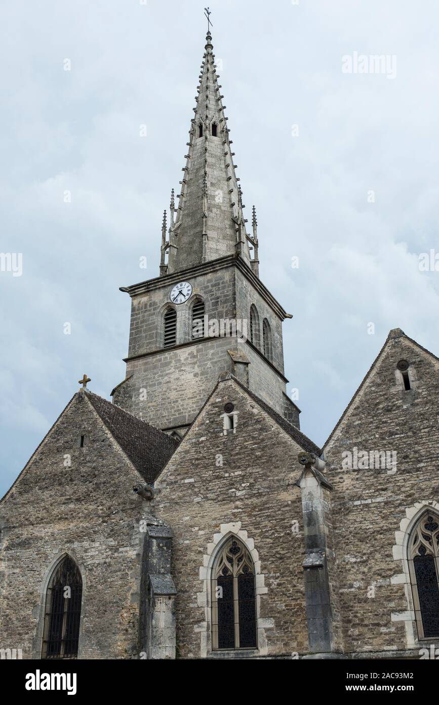 La chiesa, Meursault Foto Stock