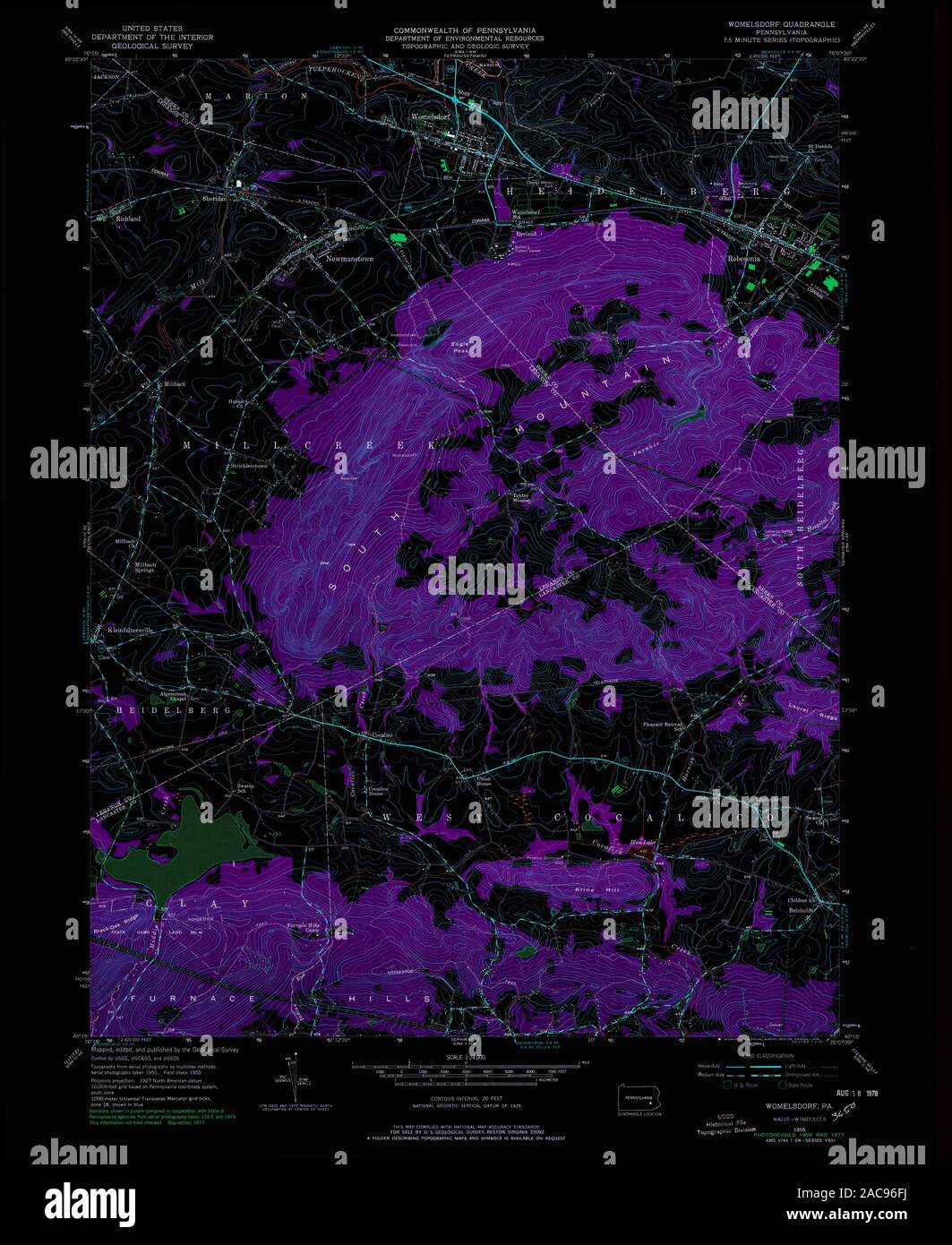 Mappa di womelsdorf immagini e fotografie stock ad alta risoluzione Alamy