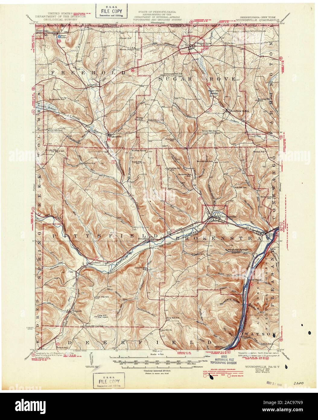 Youngsville, pennsylvania, mappa immagini e fotografie stock ad alta ...