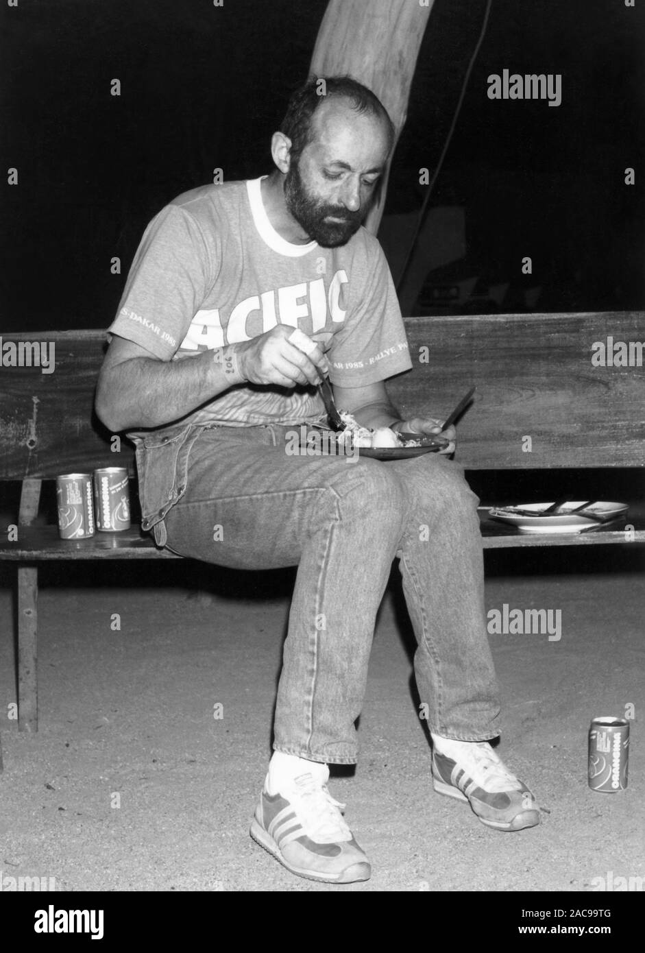 Rally Paris Alger Dakar 1986 , Henri Pescarolo, Range Rover Foto Stock