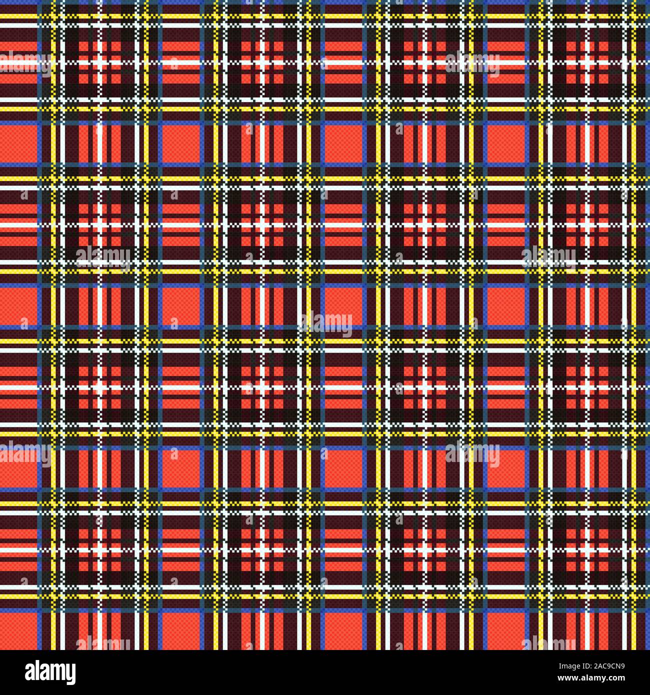 Seamless a scacchi in sfumature di illustrazione colorata pattern come un tartan plaid Illustrazione Vettoriale