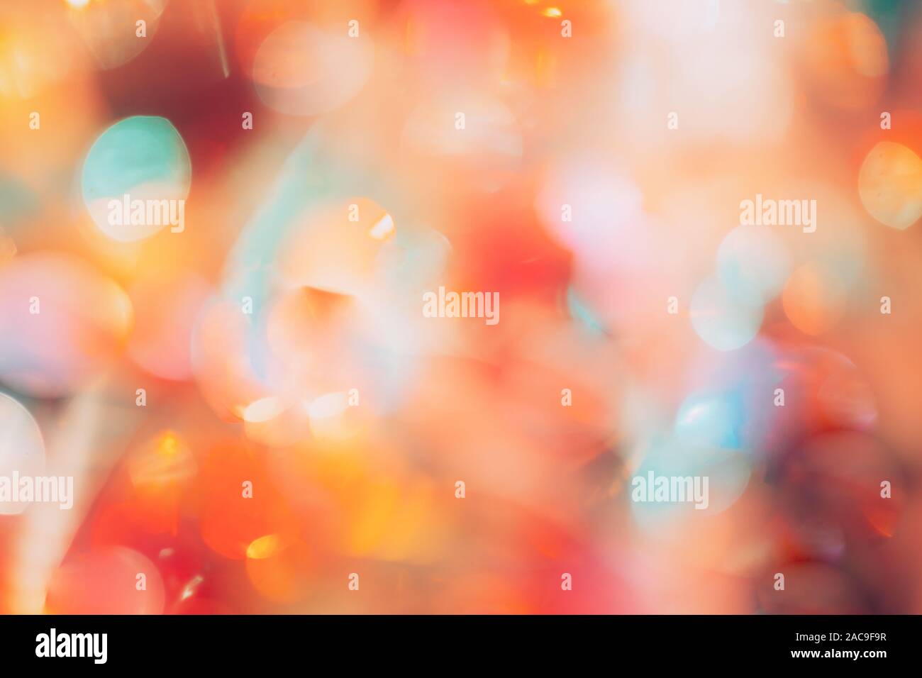Absract sfocato sfondo bokeh di fondo. Sfocato colorato sfondo bokeh di fondo con luci sfocati. Foto Stock