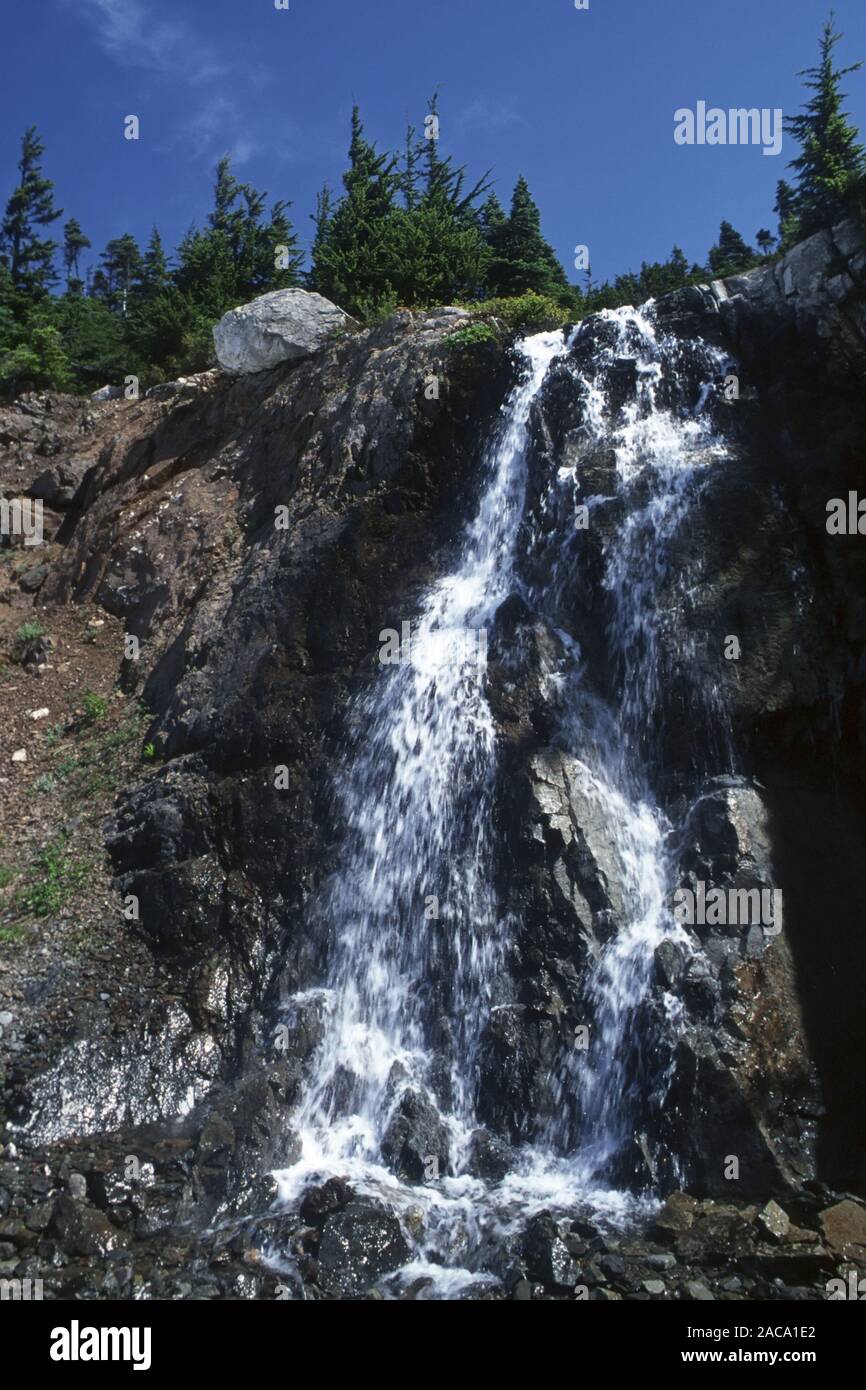 Cascata, wasserfall, salmone ghiacciaio, gletscher, Stewart, British Columbia, Canada, kanada, nord america, nordamerika, Foto Stock