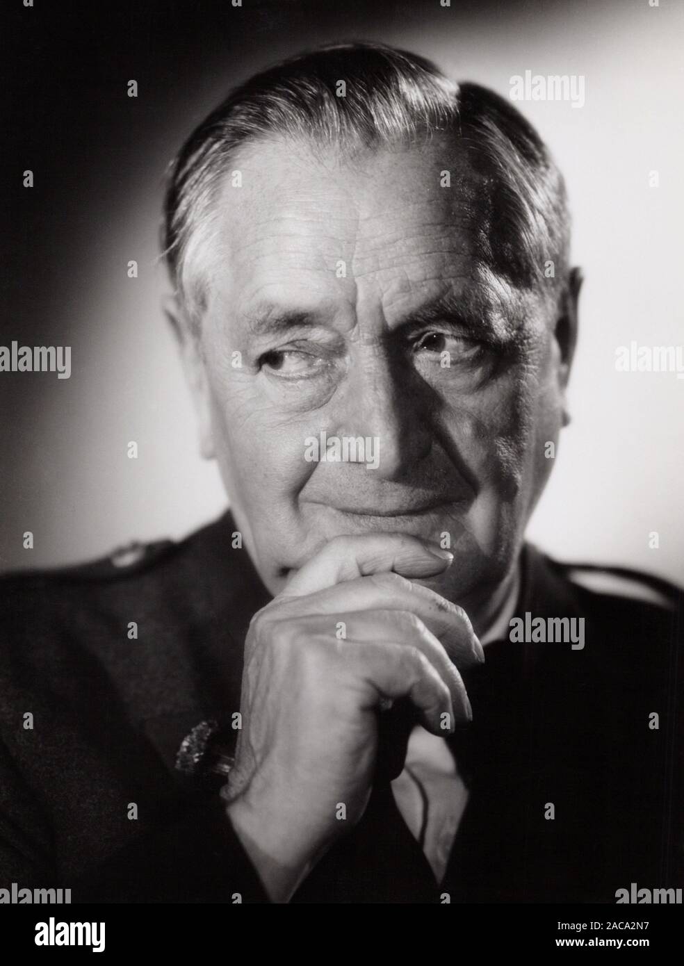 Hans Moser, österreichischer Schauspieler, Deutschland um 1954. Attore austriaco Hans Moser, Germania intorno al 1954. Foto Stock