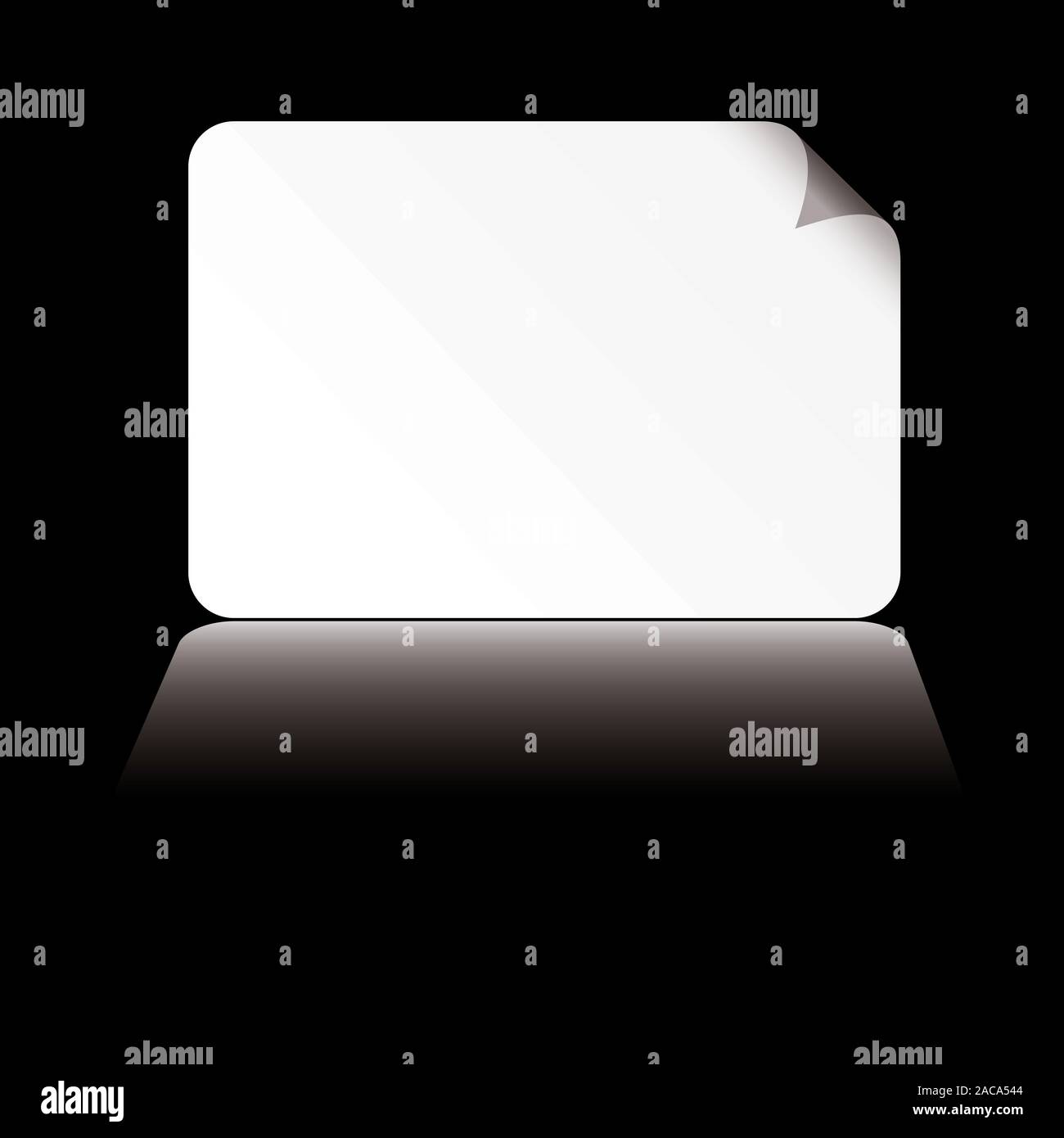 Business card ombra bianca Foto Stock