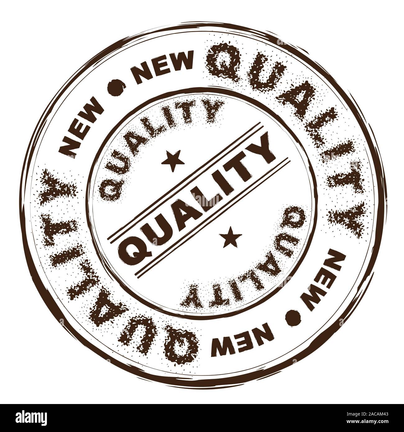 Qualità dell'inchiostro timbro di gomma Foto Stock