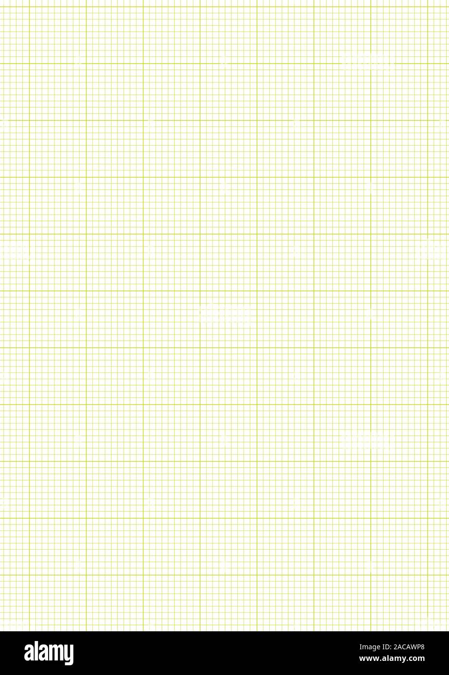 Un foglio di carta millimetrata A4 foglio verde Foto stock - Alamy