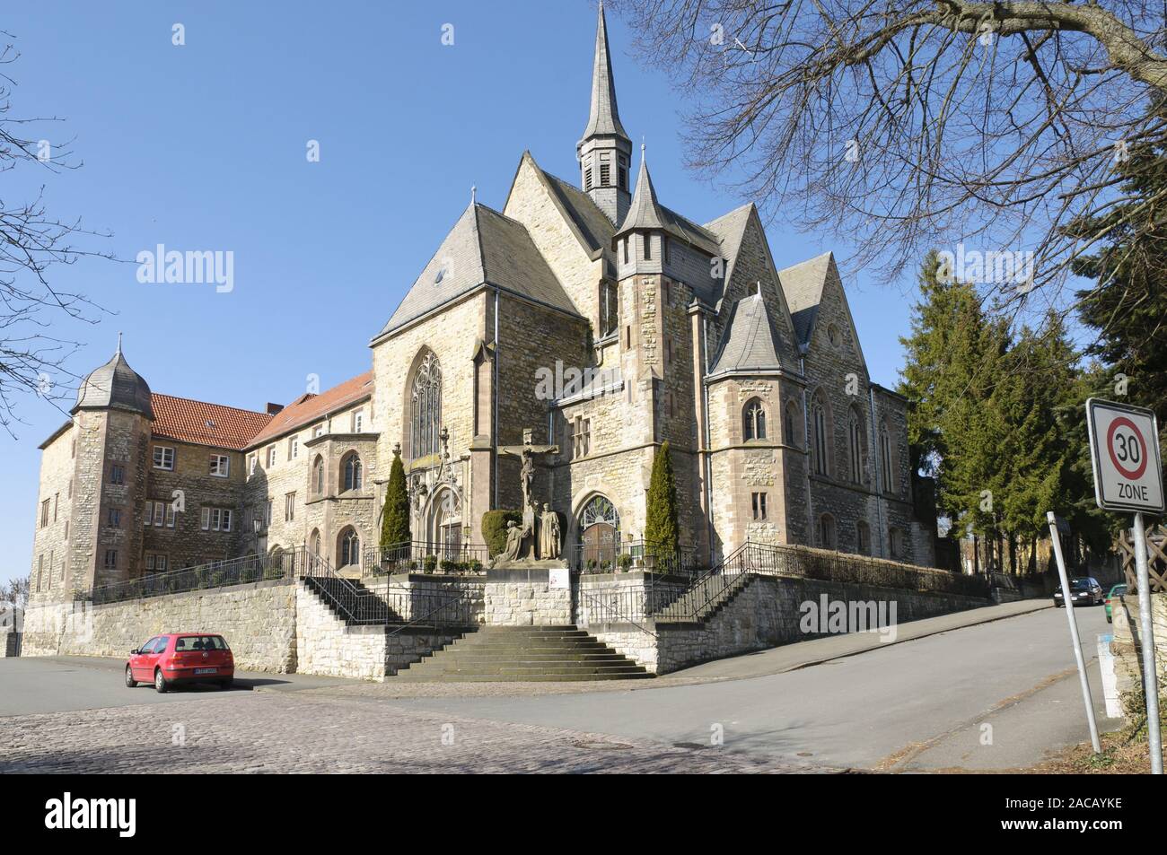 Warburg, monastero domenicano fondato 1281 Foto Stock