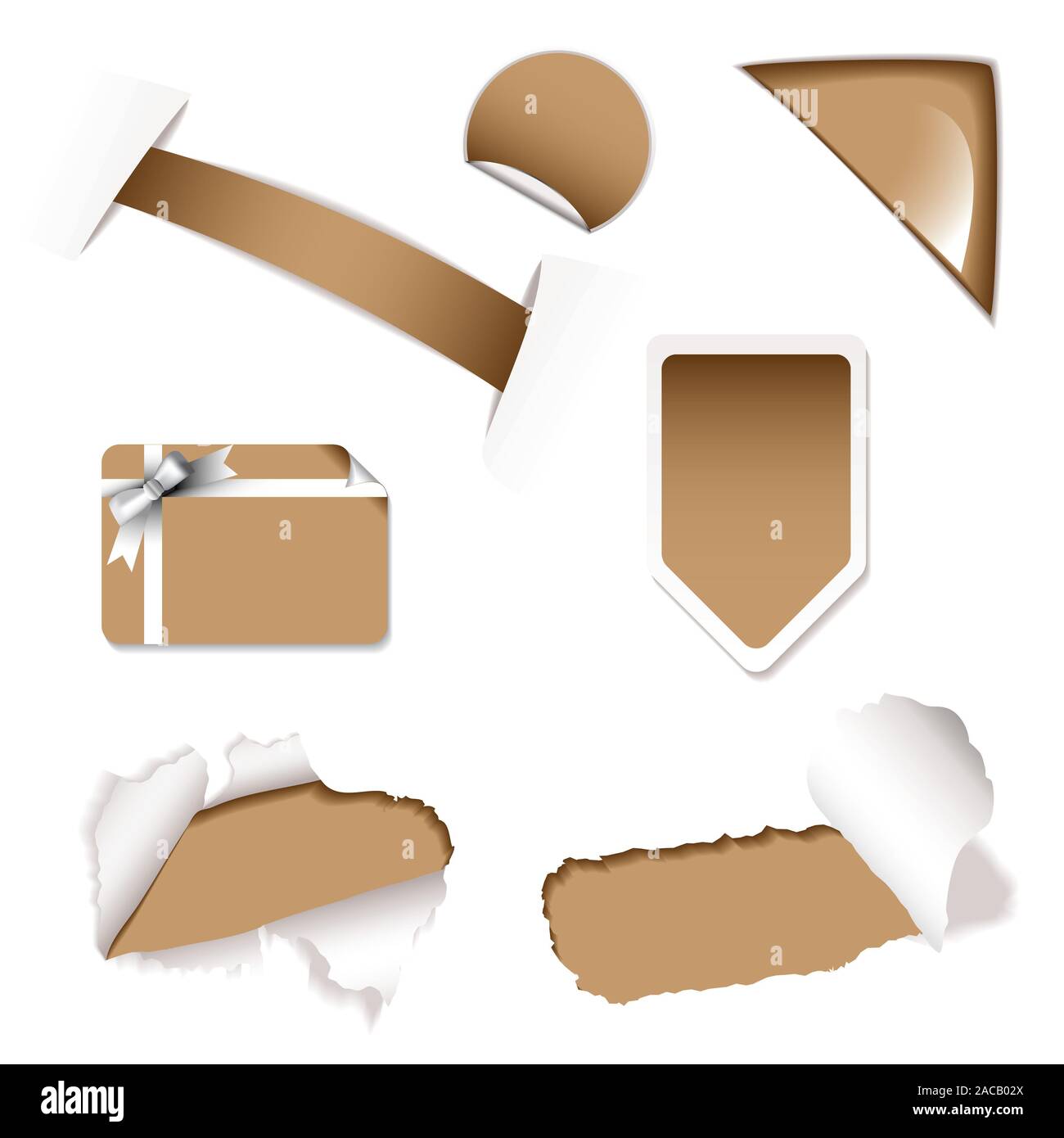 Negozio vendita elementi brown Foto Stock