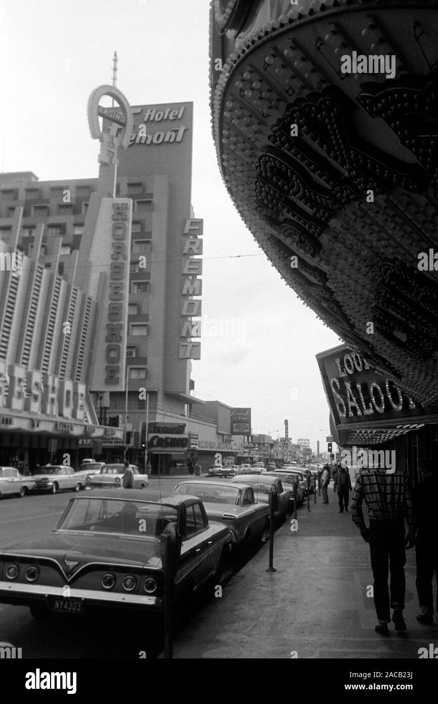 Zu Besuch in Las Vegas, 1962. Visita a Las Vegas, 1962. Foto Stock