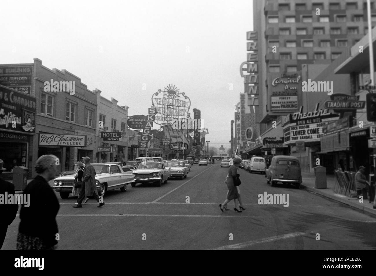 Zu Besuch in Las Vegas, 1962. Visita a Las Vegas, 1962. Foto Stock