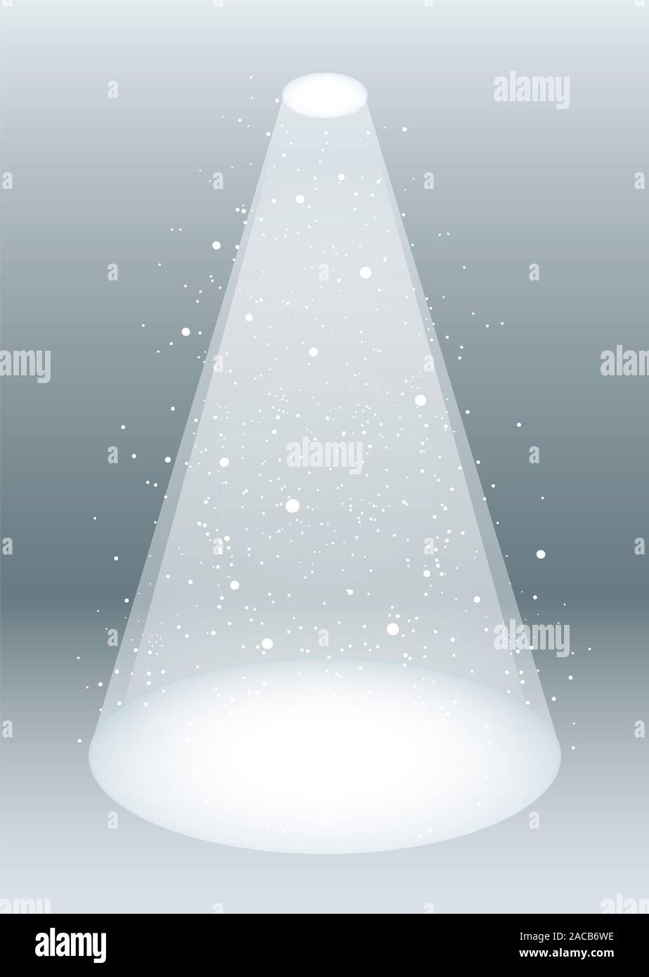 Emissione di fumo bianco a spotlight Foto Stock
