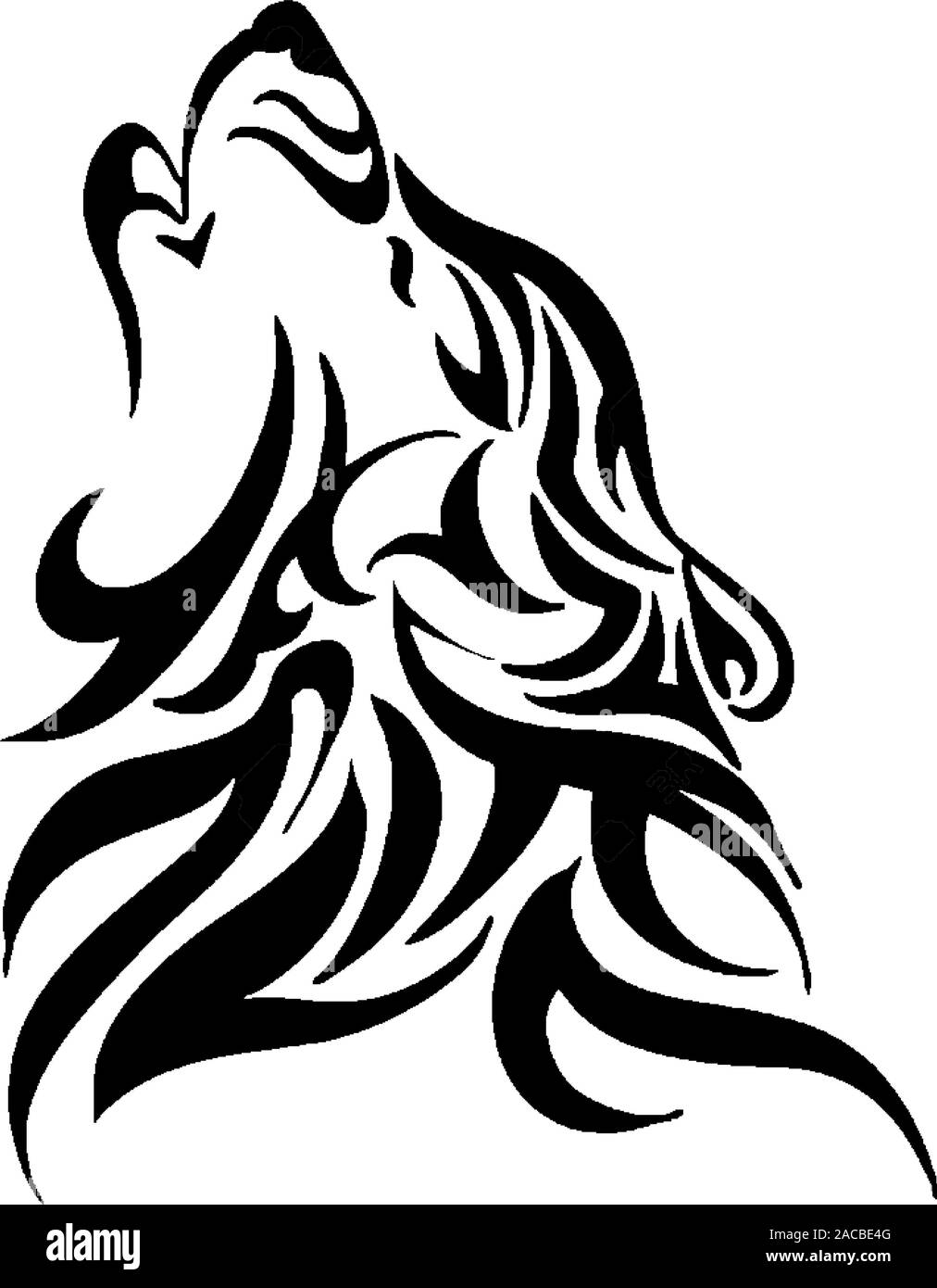 Il design del tatuaggio in vettore Foto Stock