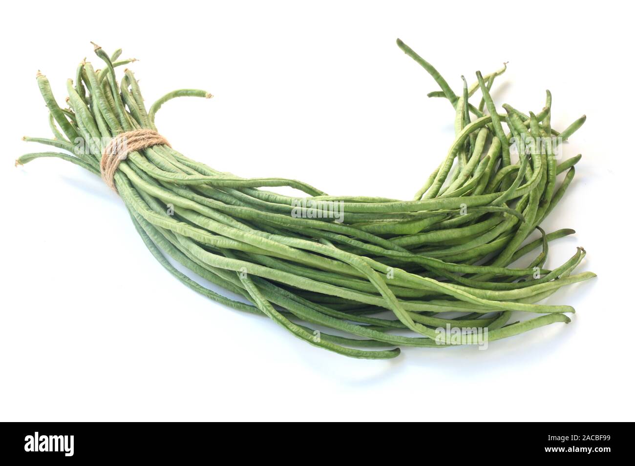 Polo tailandese fagioli isolato su bianco Foto Stock