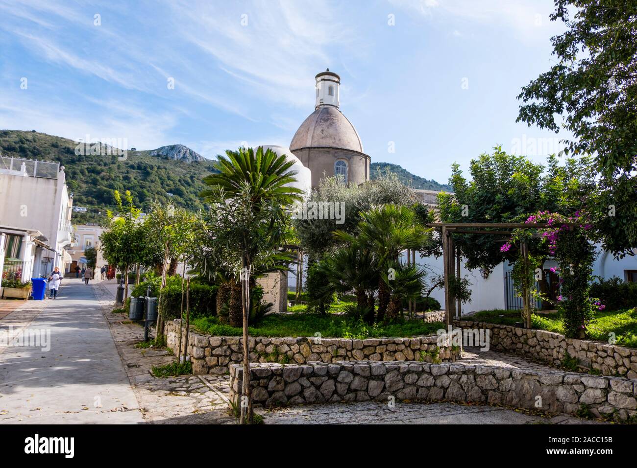 Chiesa San Michele, Chiesa di San Michele Arcangelo, Via Finestrale, Anacapri, Capri, Italia Foto Stock