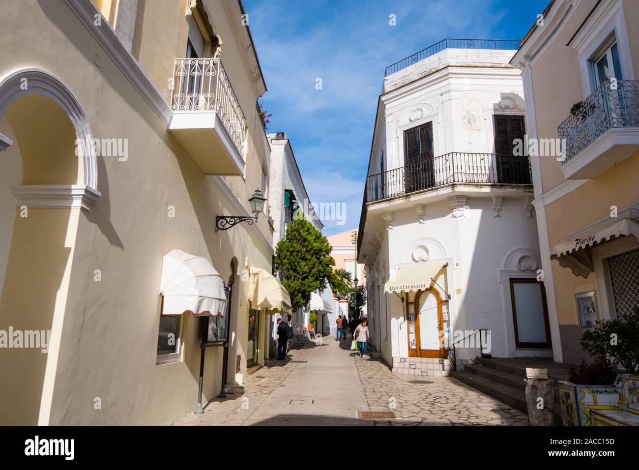 Via Orlandi, Anacapri, Capri, Italia Foto Stock