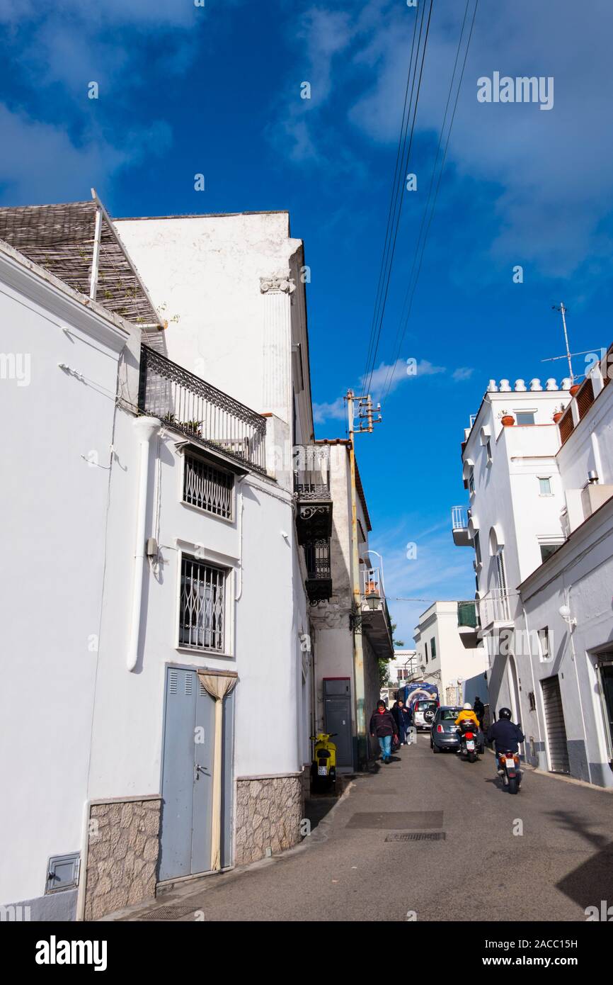 Viale Tommaso, Anacapri, Capri, Italia Foto Stock