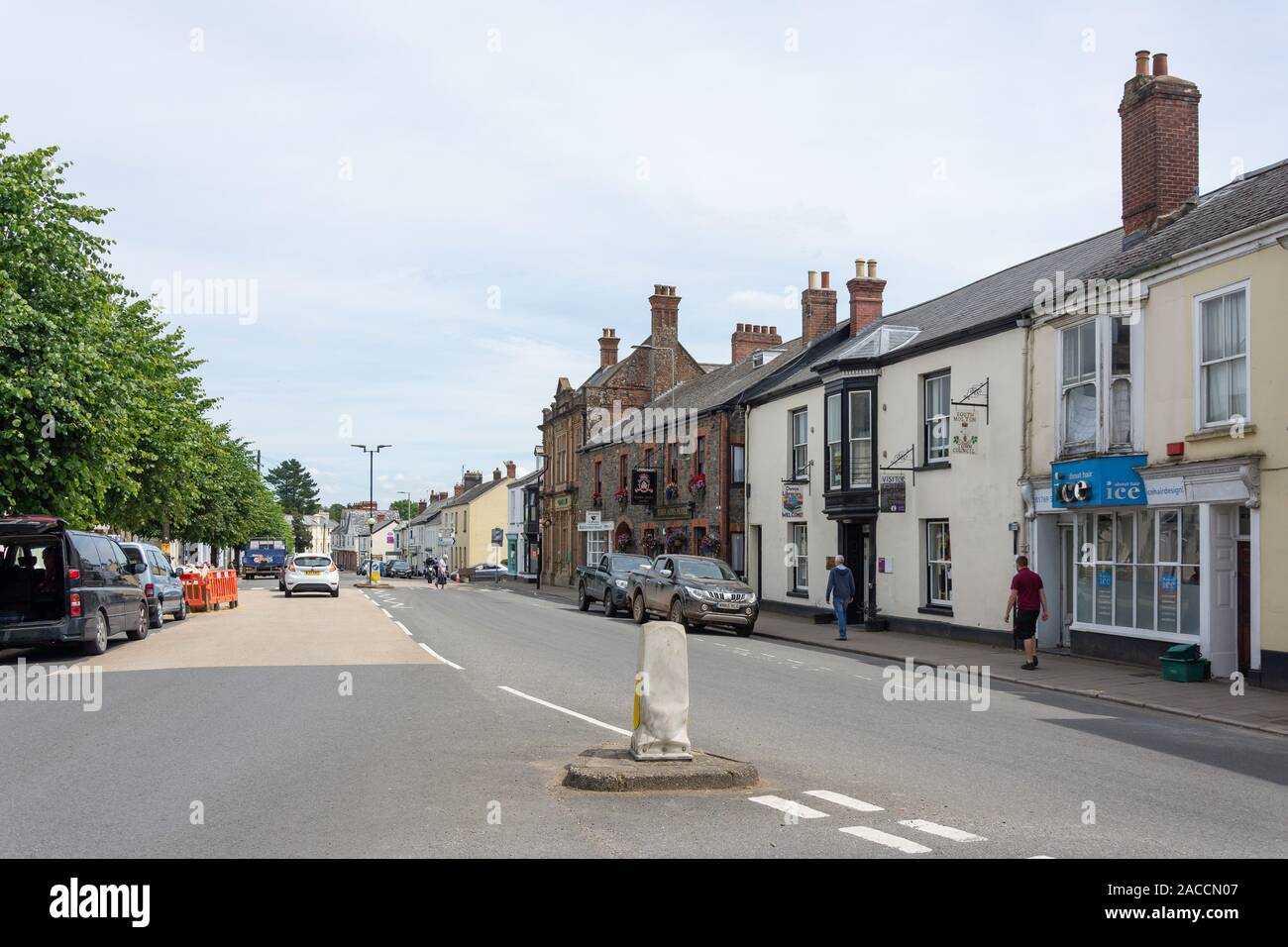 East Street, South Molton, Devon, Inghilterra, Regno Unito Foto Stock