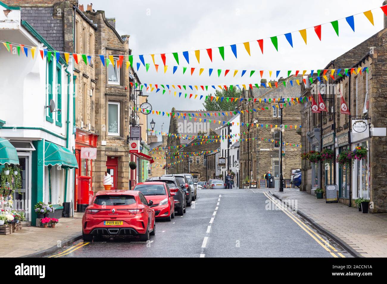 Main Street, Haltwhistle, Northumberland, England, Regno Unito Foto Stock