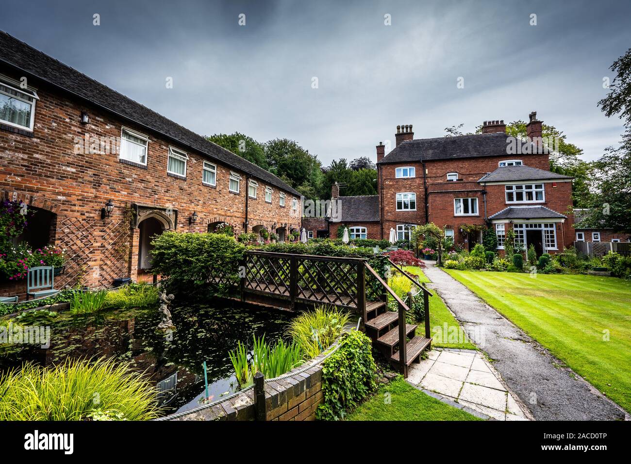 The Manor Hotel and Guest House, situato a Cheadle, struttura per matrimoni di secondo livello nello Staffordshire, B&B per famiglie, cerimonia Foto Stock